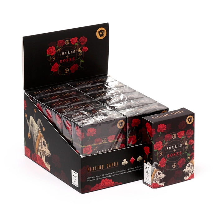 Baraja estandar de cartas skull roses