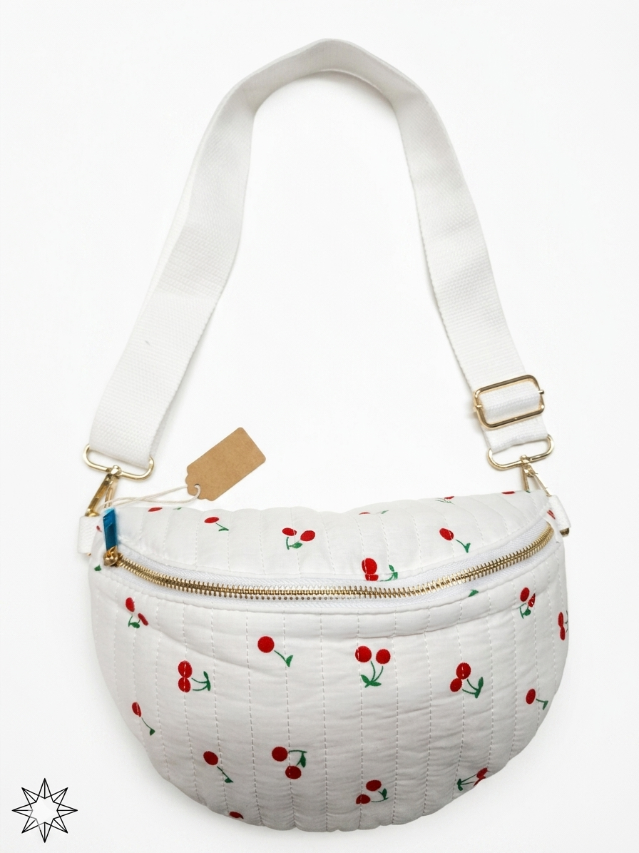 Bolso riñonera cerezas