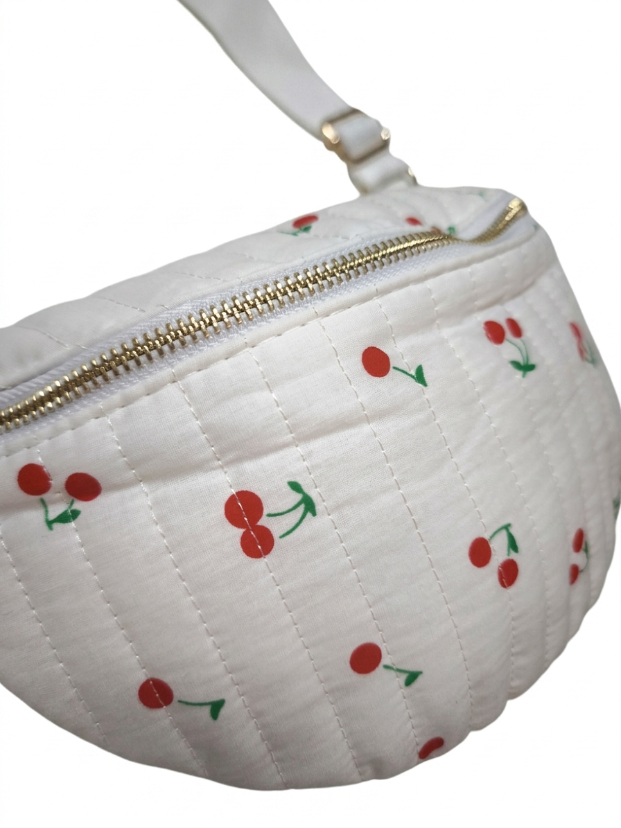 Bolso riñonera cerezas