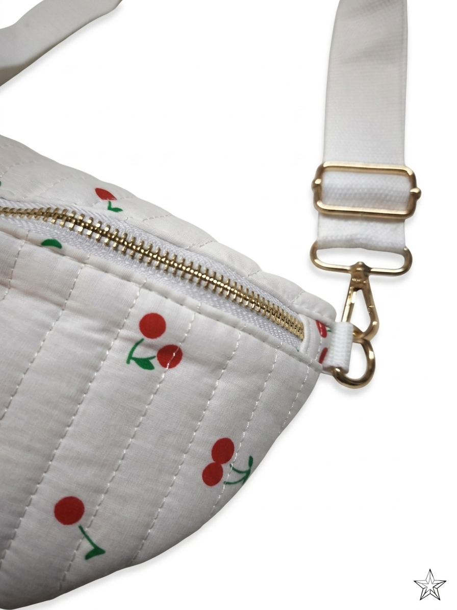 Bolso riñonera cerezas