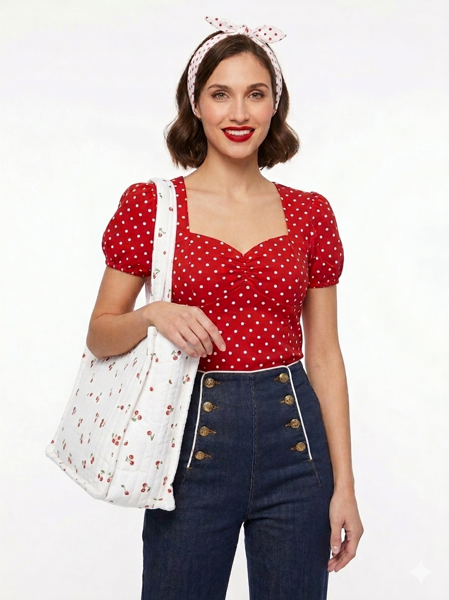 Bolso grande cerezas