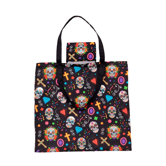 Bolsa plegable y reutilizable dia de muertos