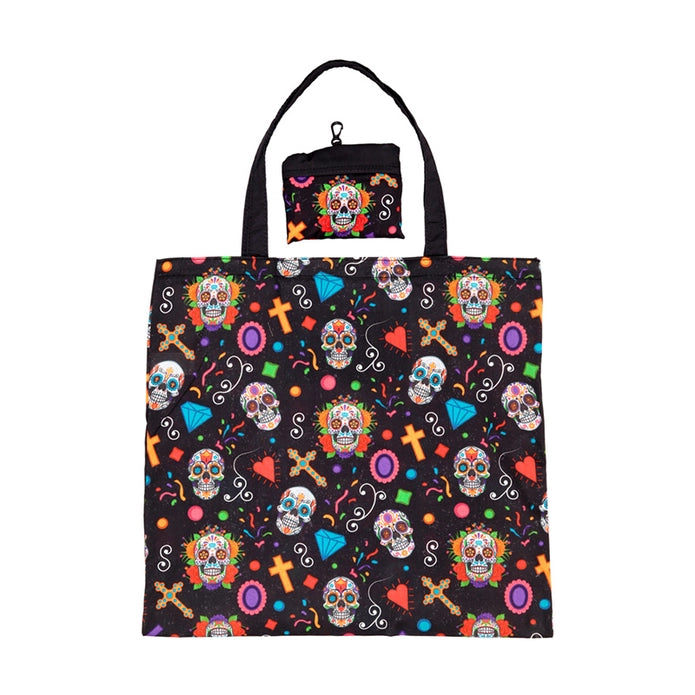 Bolsa plegable y reutilizable dia de muertos