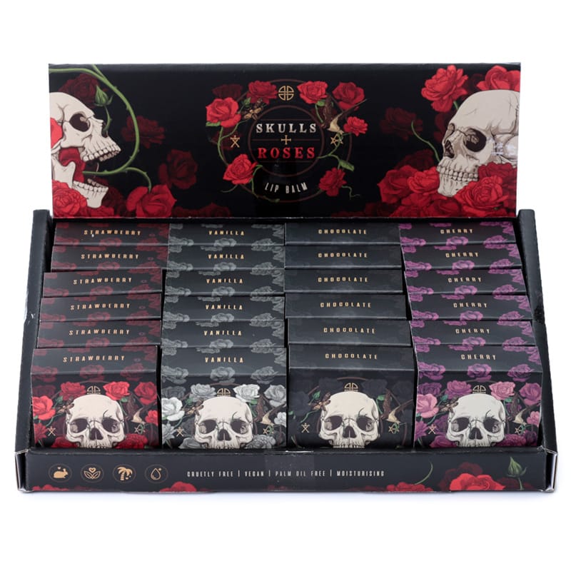 Balsamo labial skulls roses de sabores