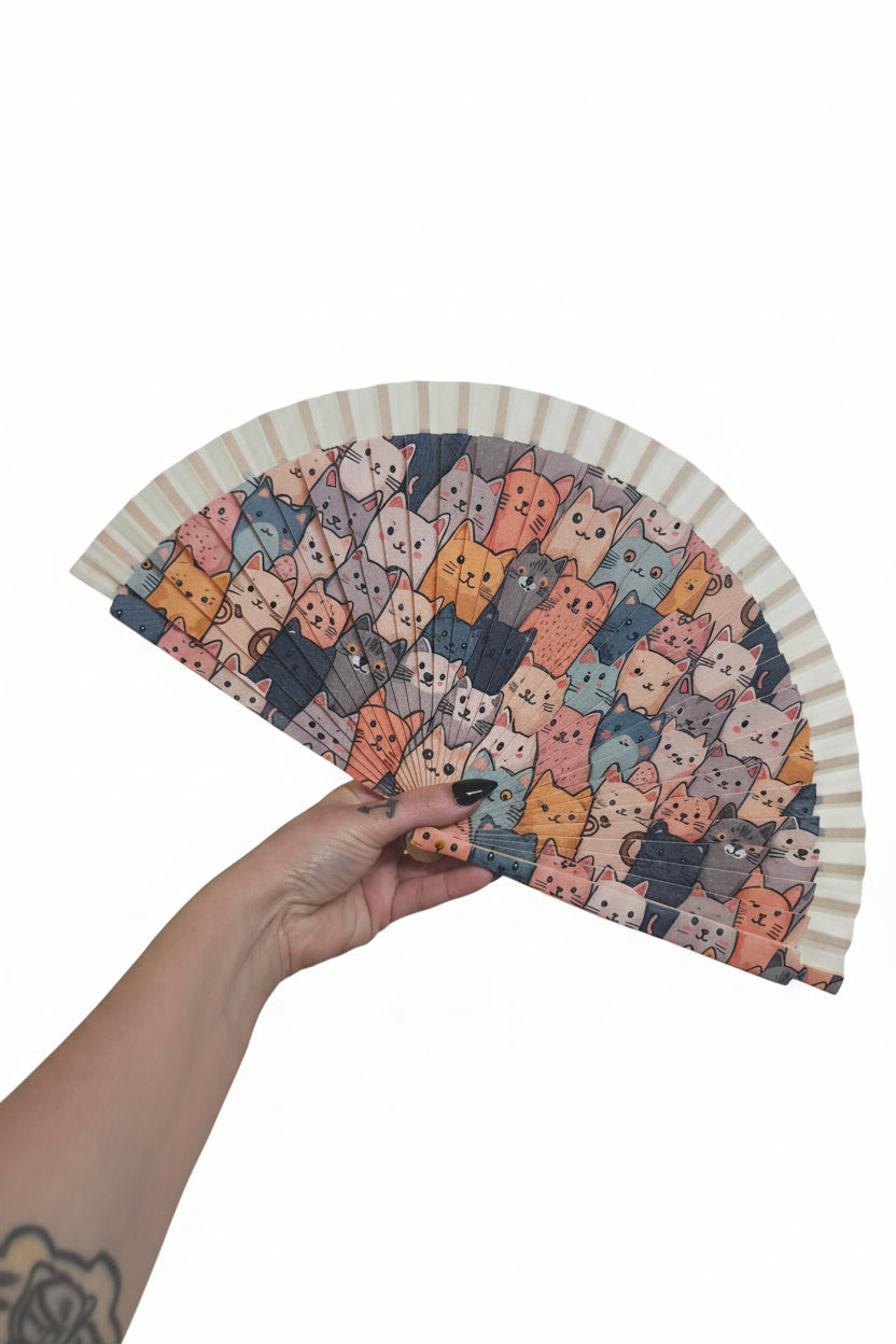 Abanico gatitos