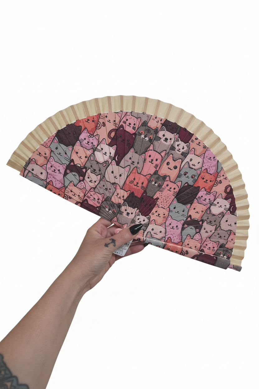Abanico gatitos