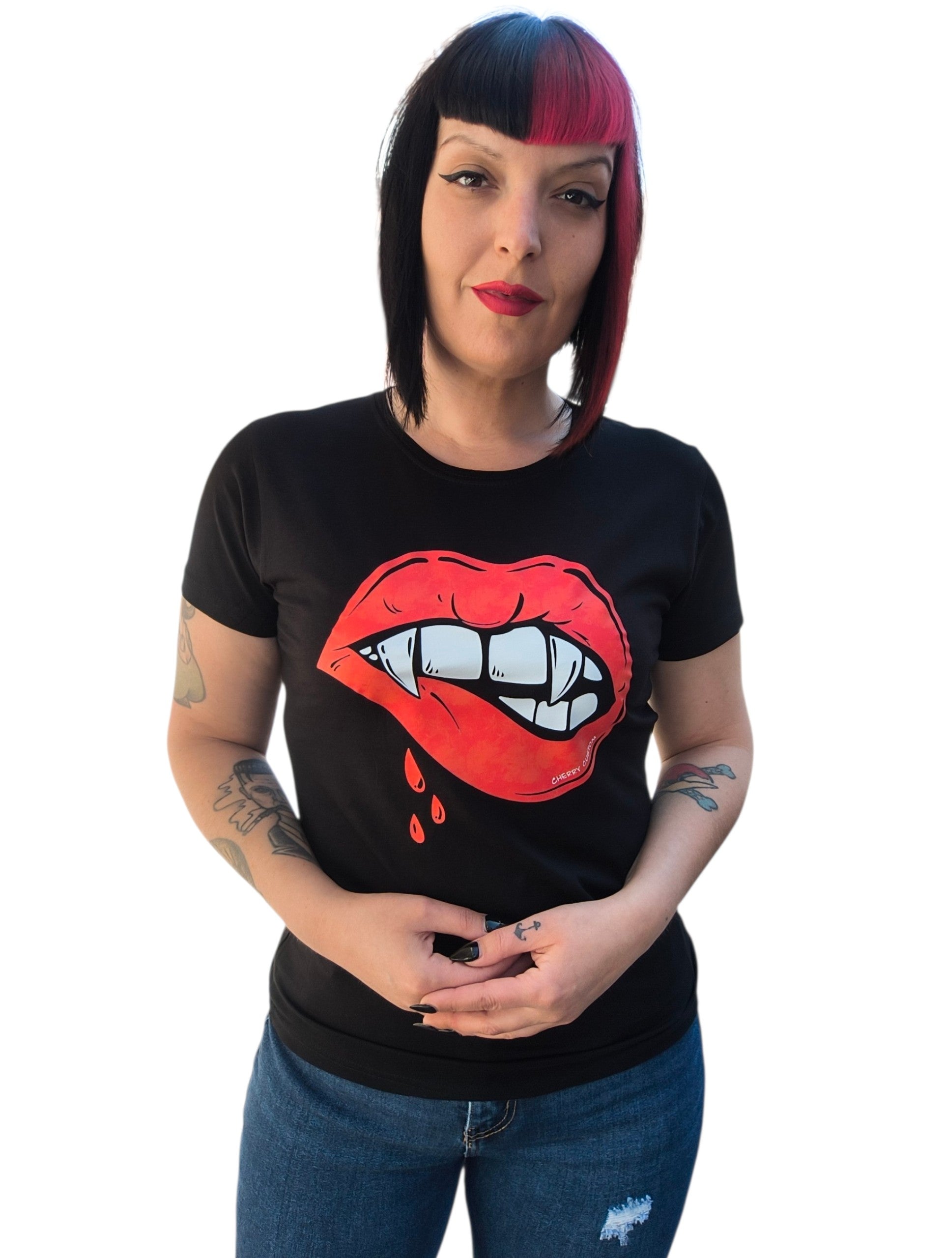 Camiseta labios