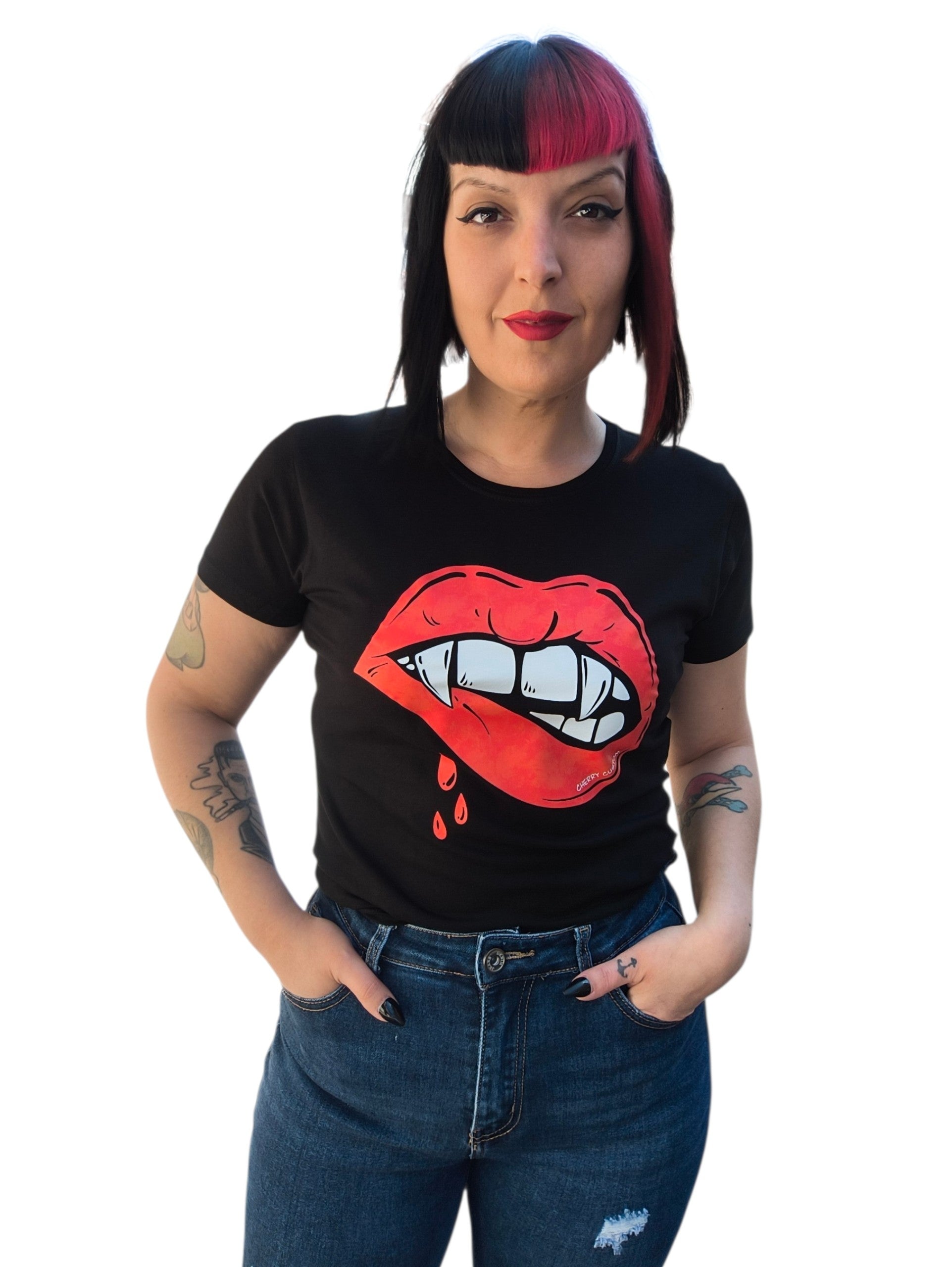 Camiseta labios