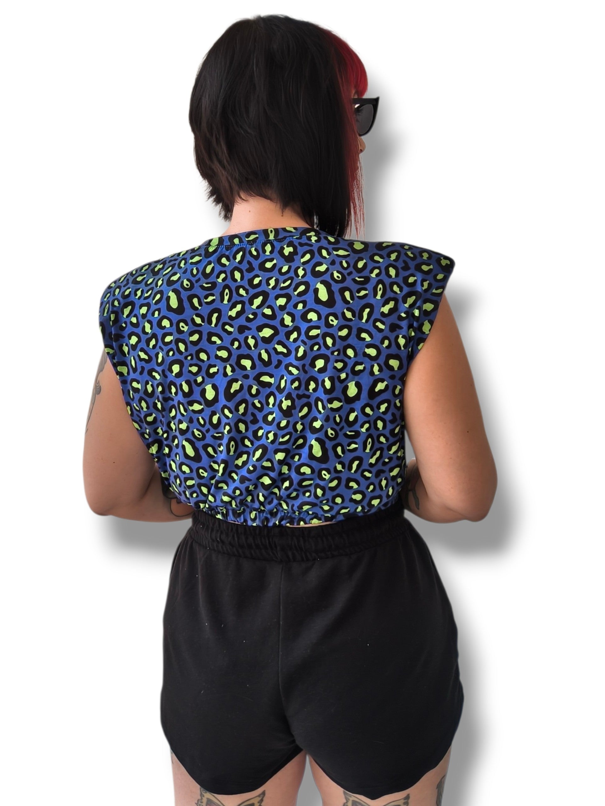 Top hombreras animal print