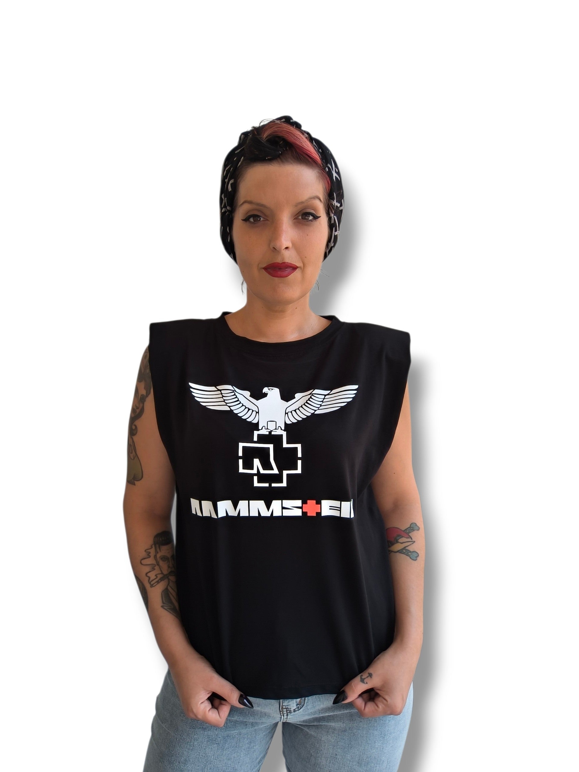 Camiseta hombreras Rammstein aguila