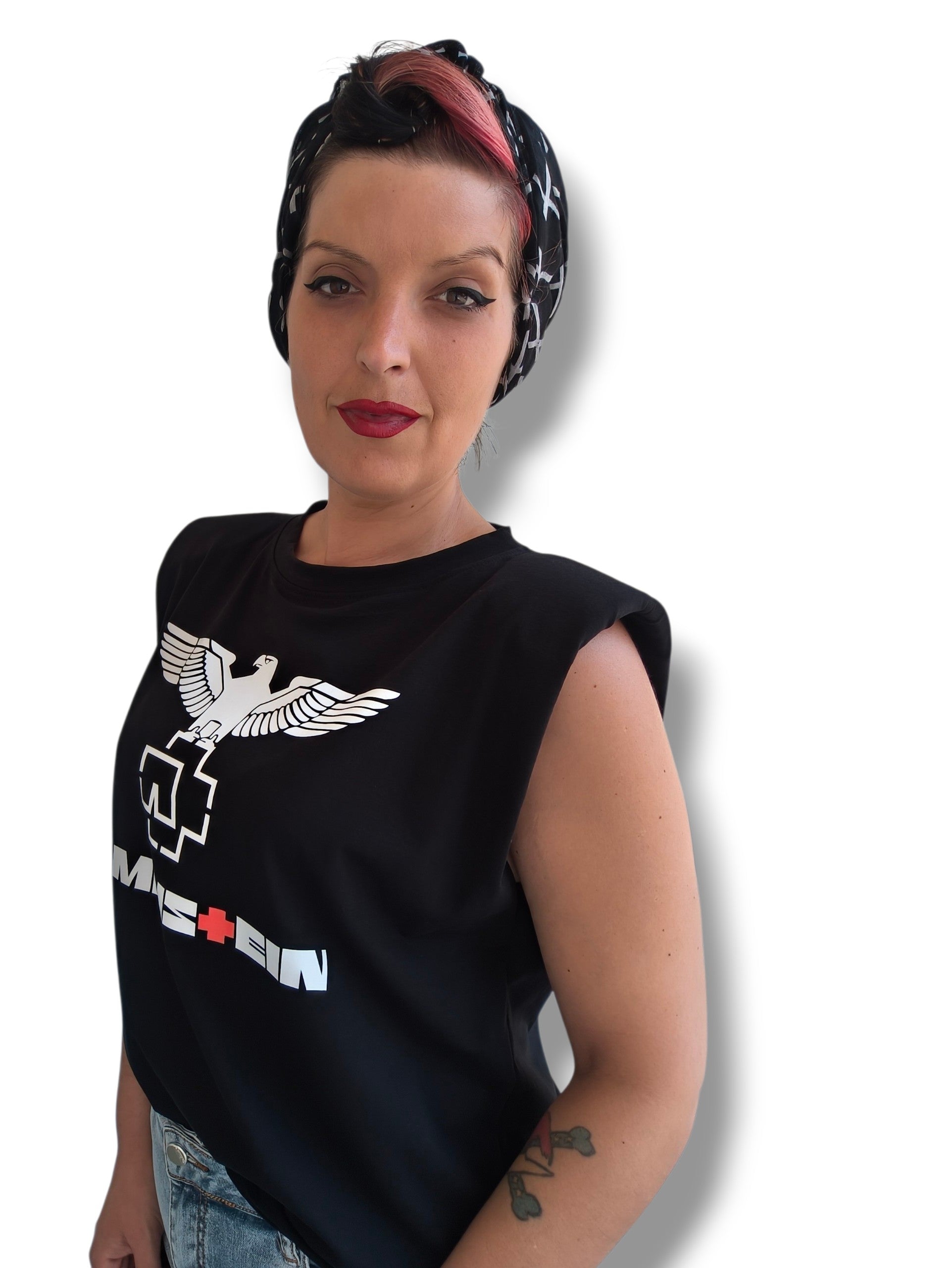 Camiseta hombreras Rammstein aguila