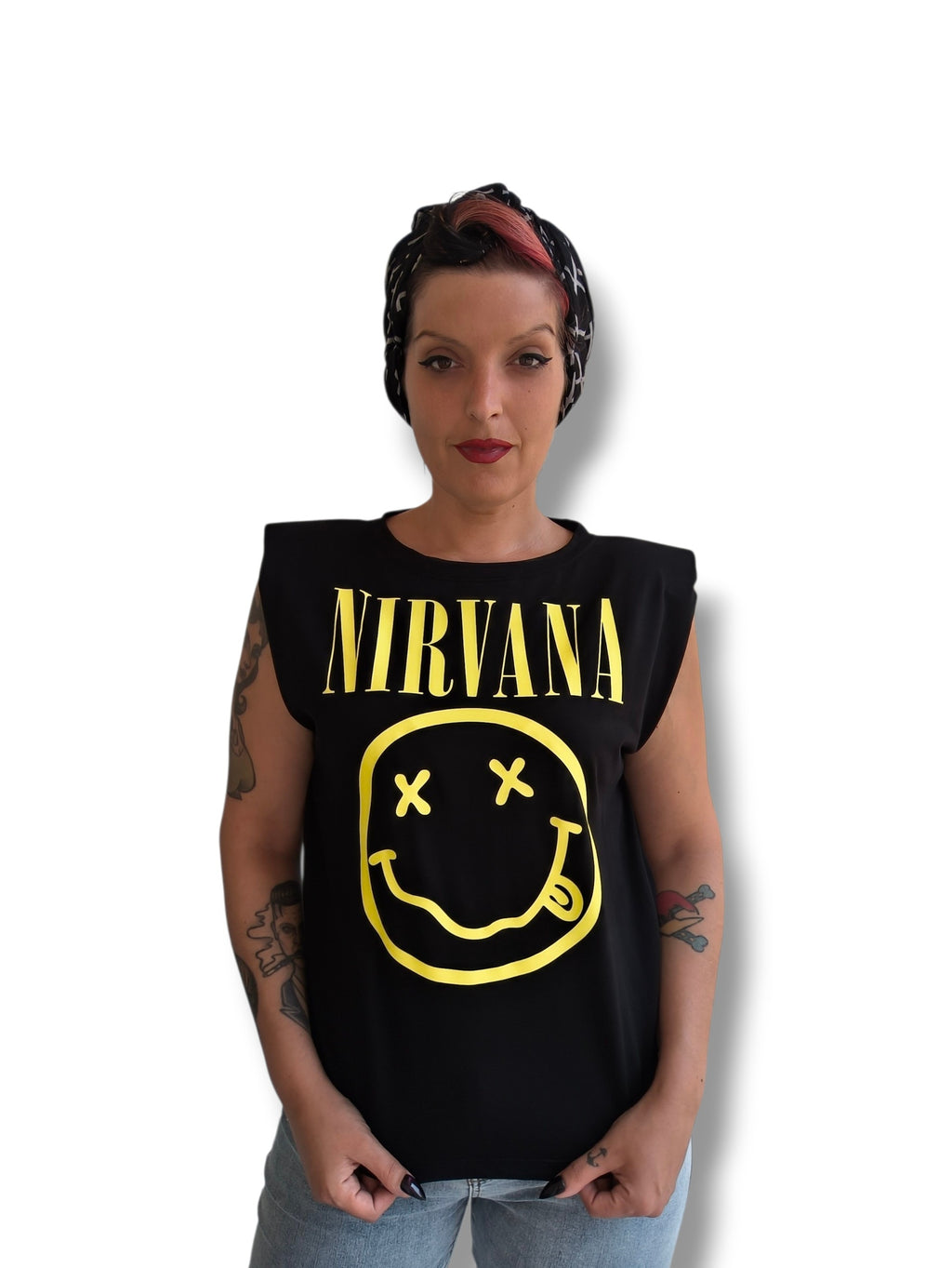 Camiseta hombreras Nirvana