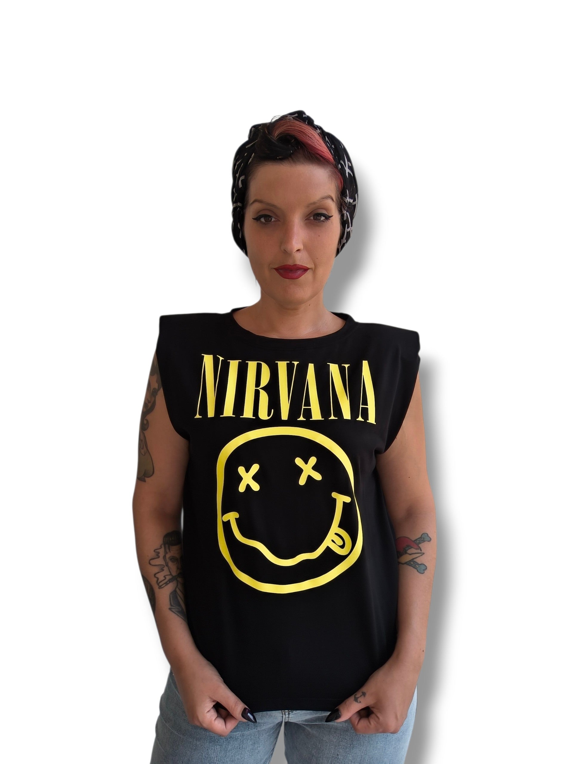 Camiseta hombreras Nirvana