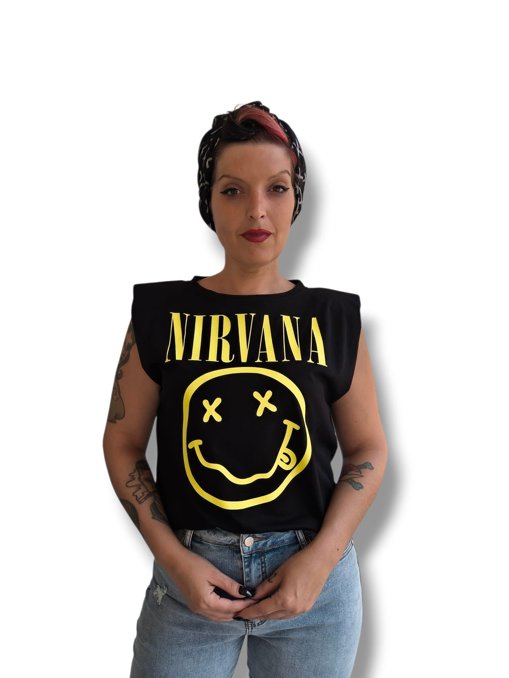 Camiseta hombreras Nirvana
