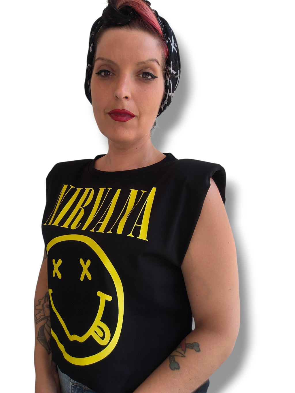 Camiseta hombreras Nirvana