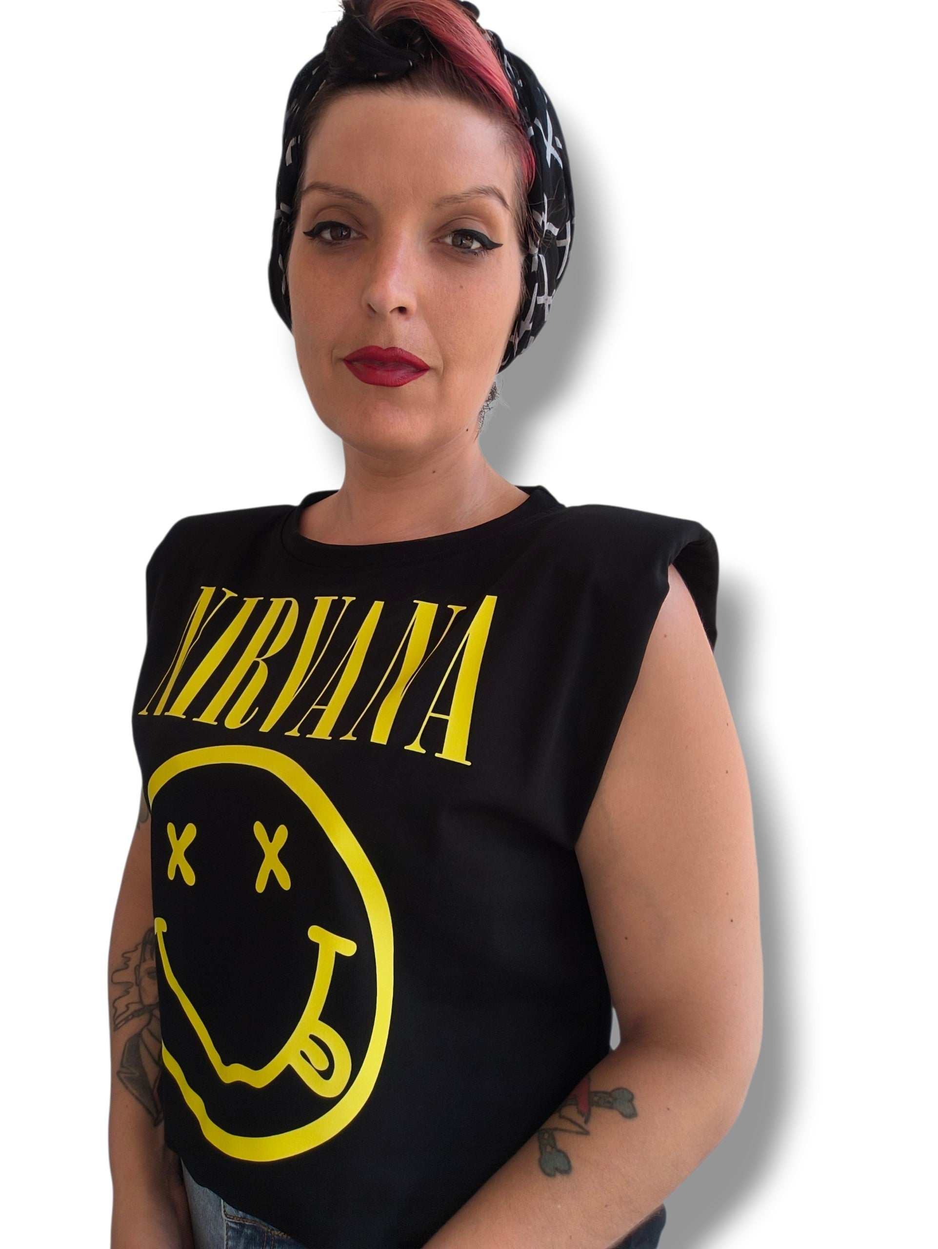 Camiseta hombreras Nirvana