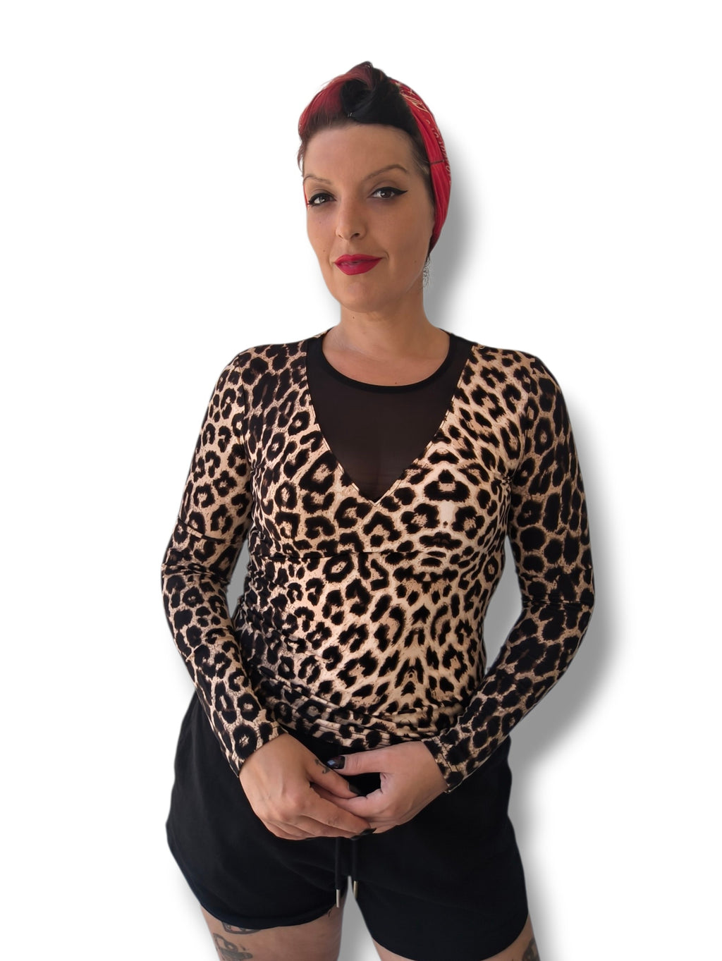Camiseta Leopardo con transparencia