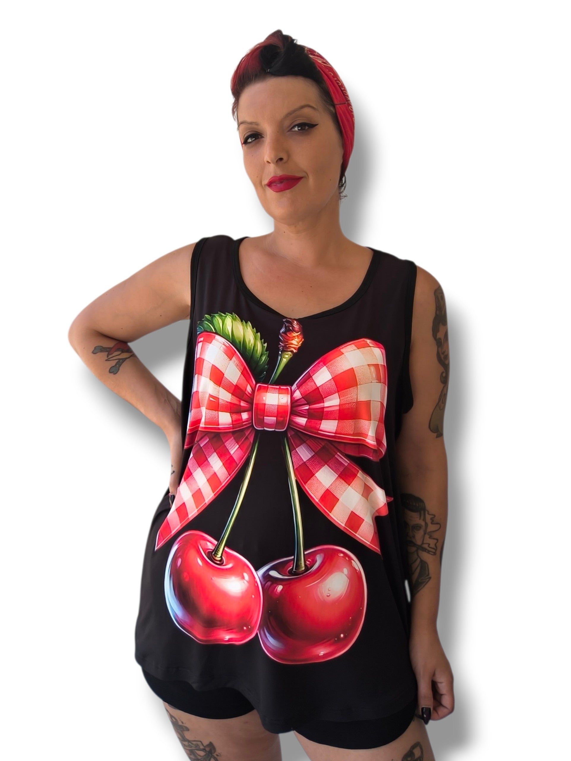 Camiseta tirantes cherry