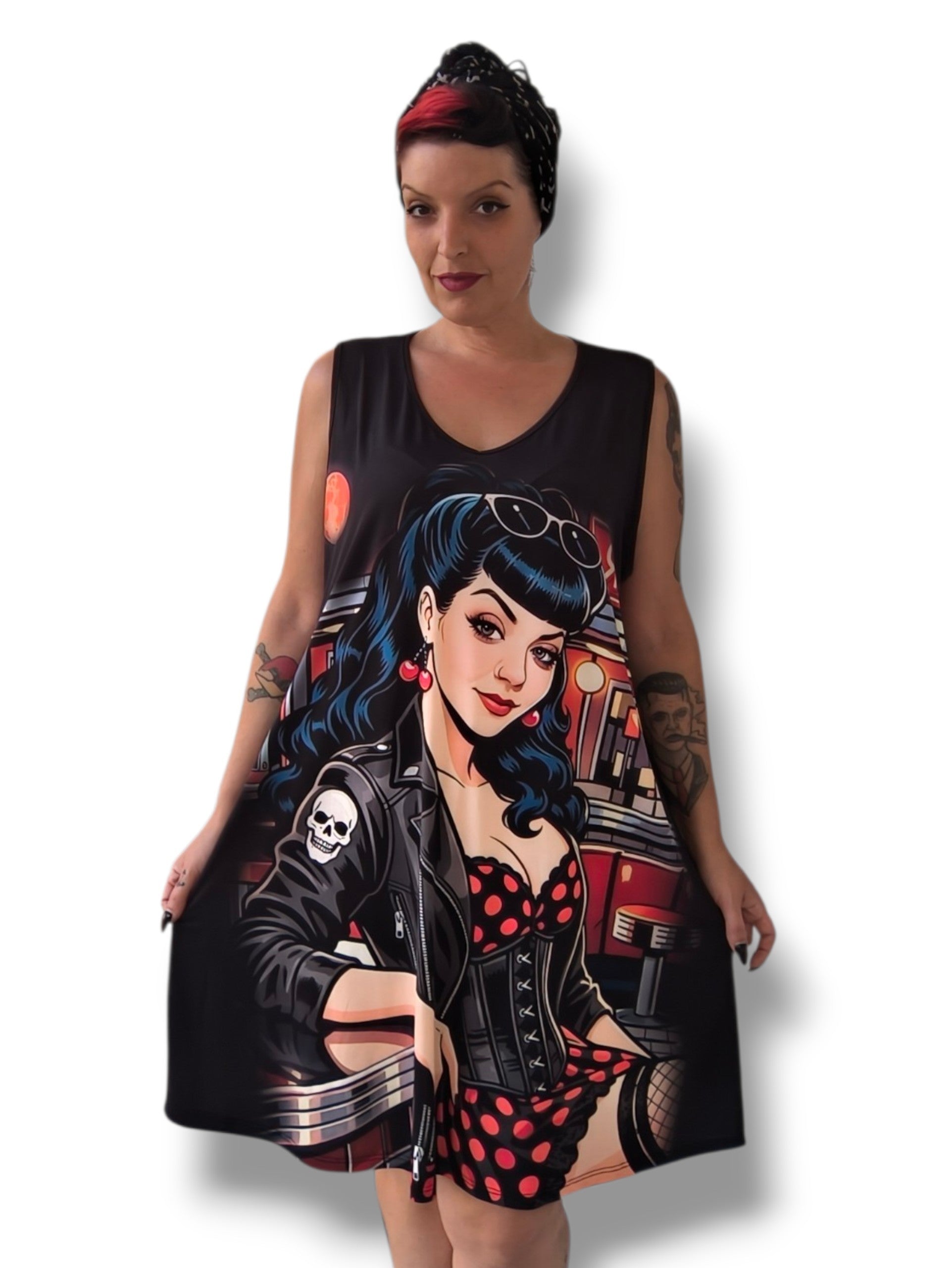Vestido Chica Rockabilly