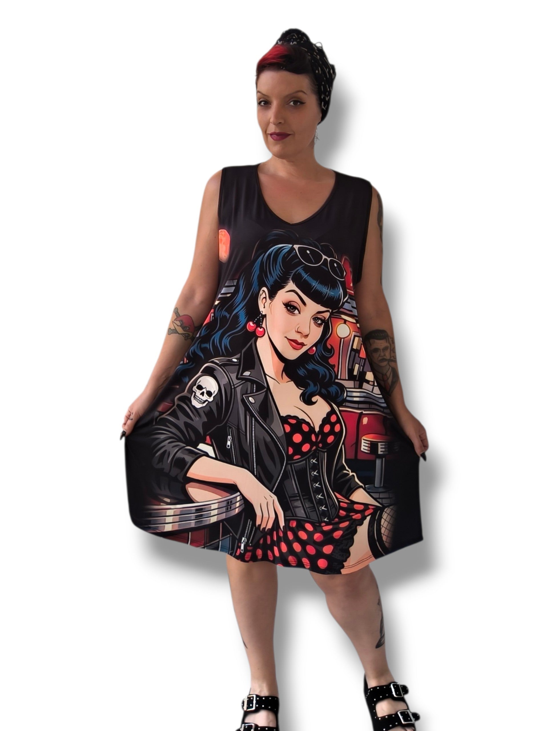 Vestido Chica Rockabilly