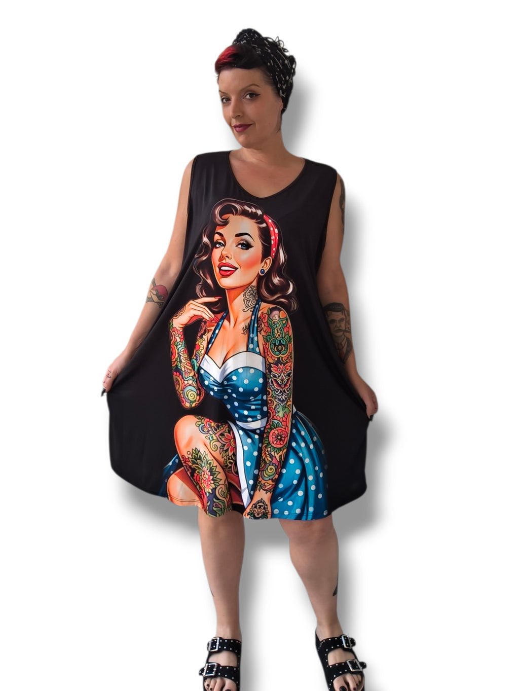 Vestido chica pinup