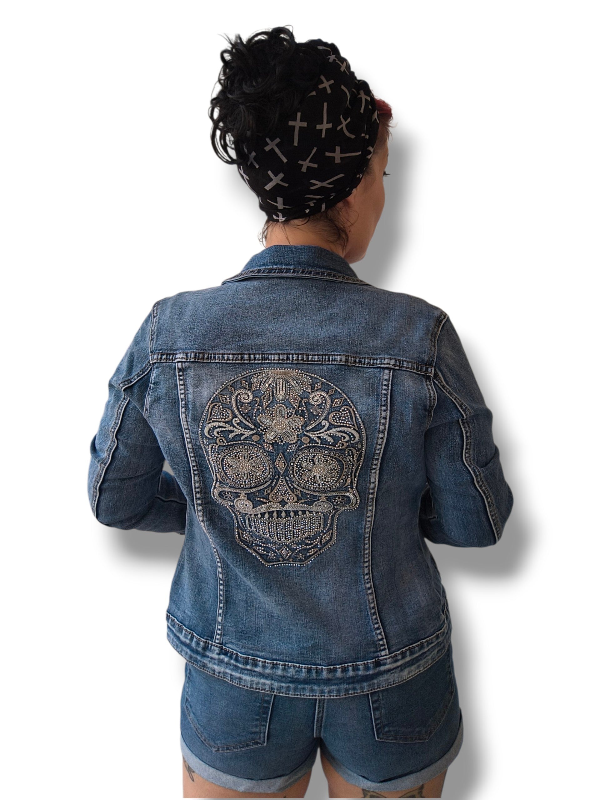 Tejana strass skull