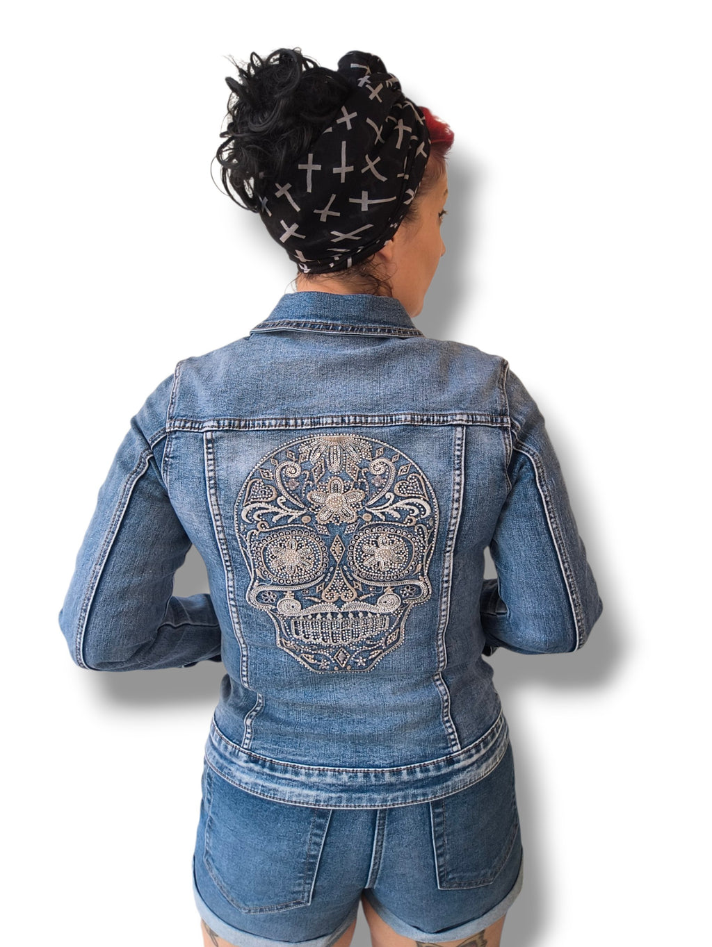 Tejana strass skull
