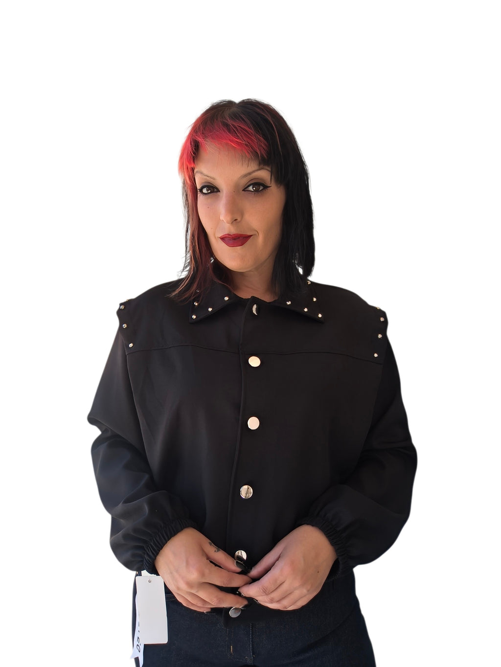 Chaqueta con tachas