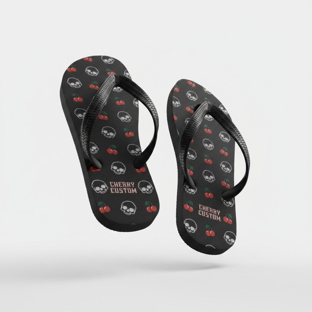 Chanclas skull cherry