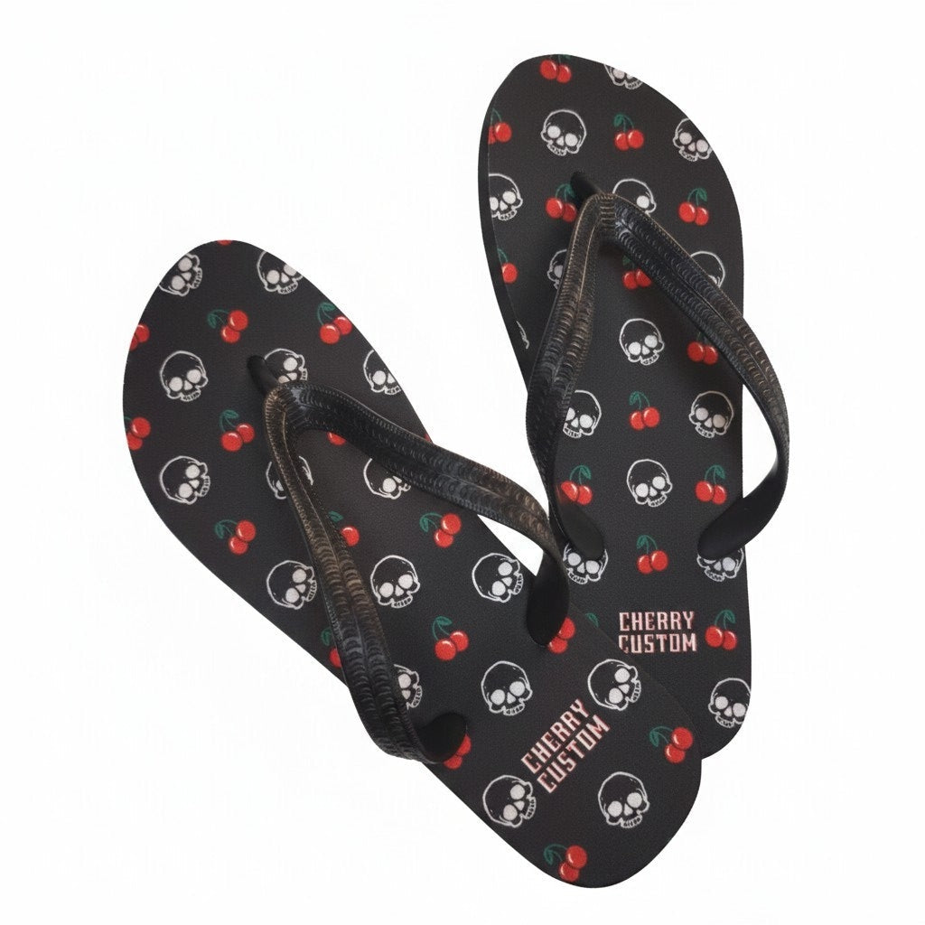 Chanclas skull cherry