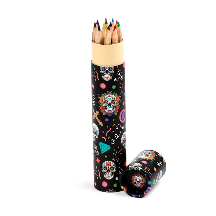 Lapices de colores dia de muertos