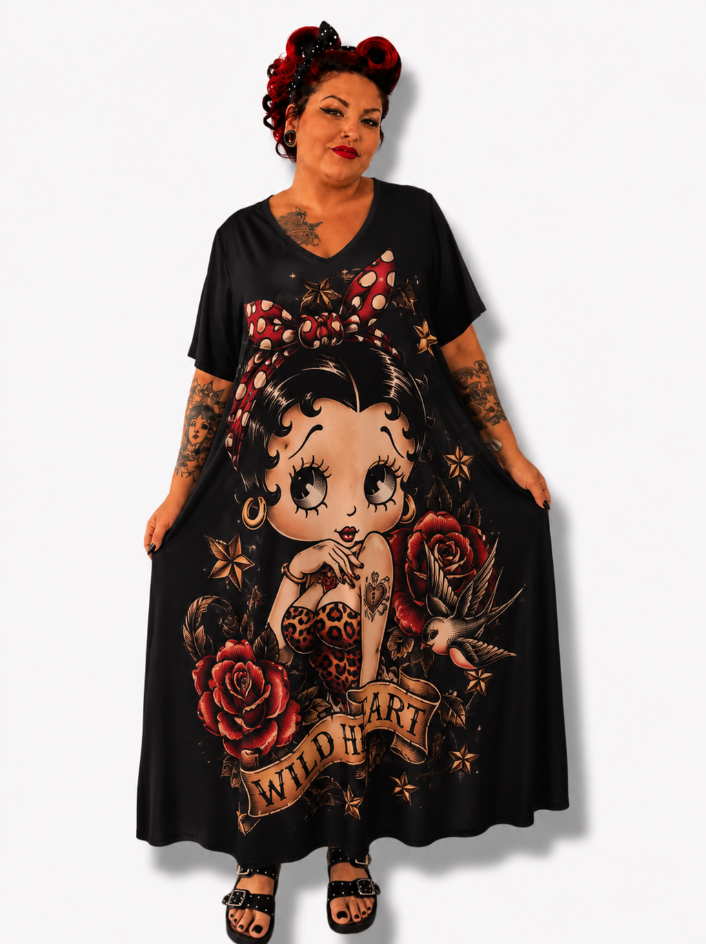 Vestido largo Betty boop