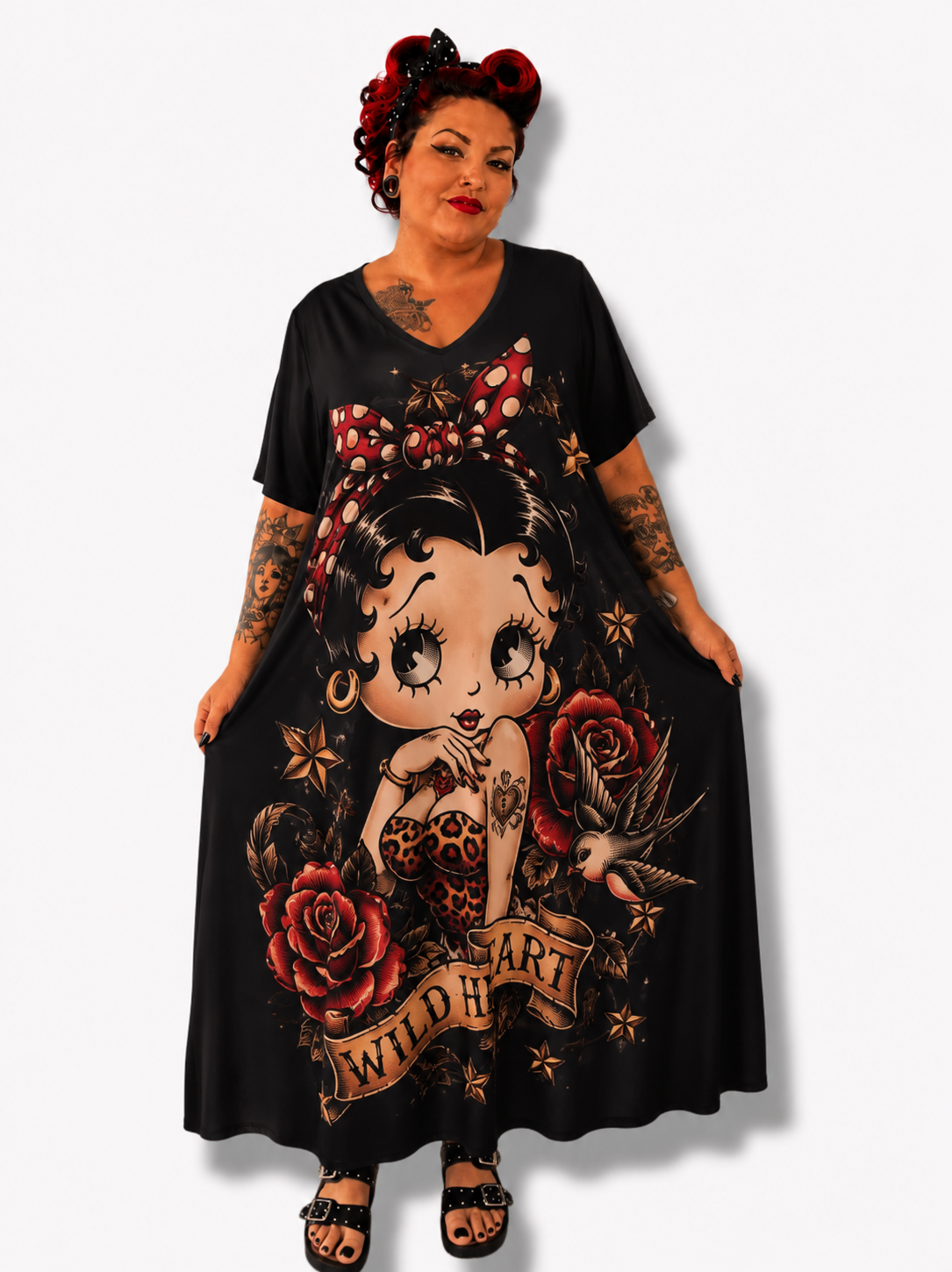 Vestido largo Betty boop