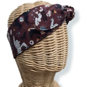 Bandana halloween marron