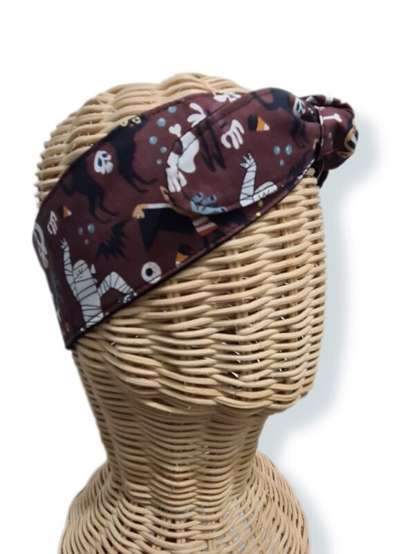 Bandana halloween marron