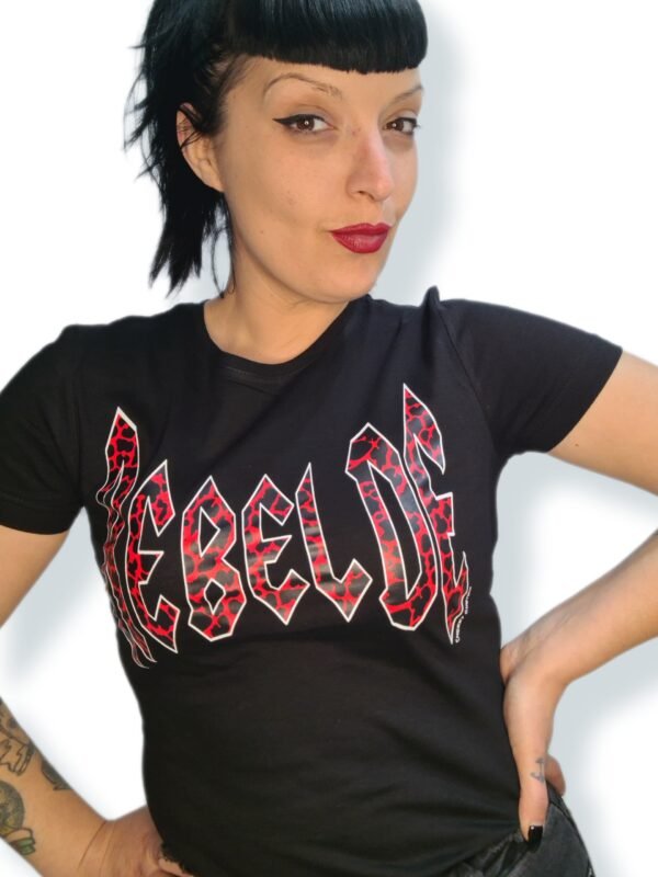 Camiseta rebelde leo rojo - Imagen 3