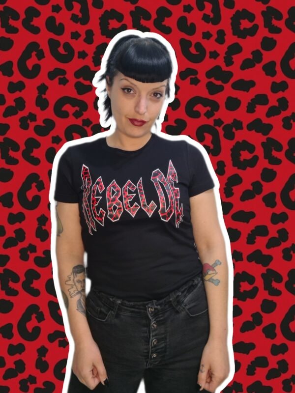 Camiseta rebelde leo rojo - Imagen 2