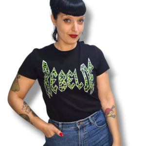 Camiseta rebelde leo verde