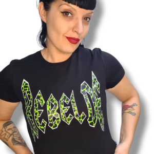 Camiseta rebelde leo verde