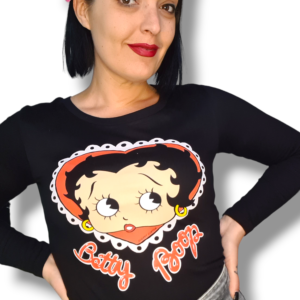 Camiseta Betty boop love manga larga