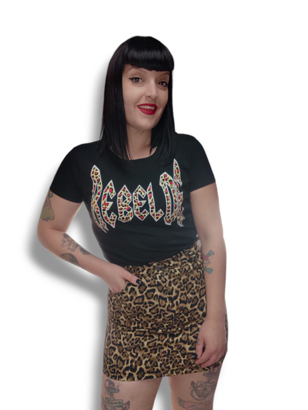 Camiseta rebelde leopardo - Imagen 4