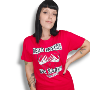 Camiseta dead inside rojo UNISEX