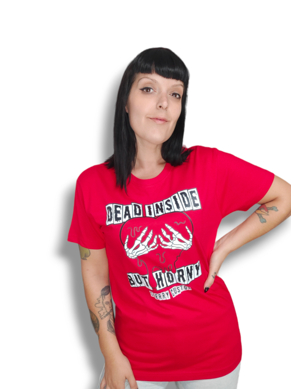 Camiseta dead inside rojo UNISEX