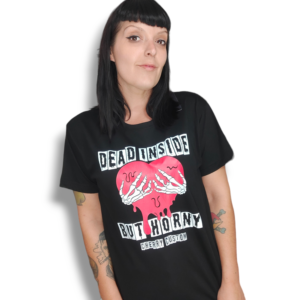 Camiseta dead inside negro UNISEX