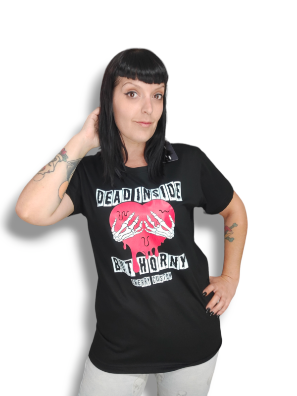 Camiseta dead inside negro UNISEX