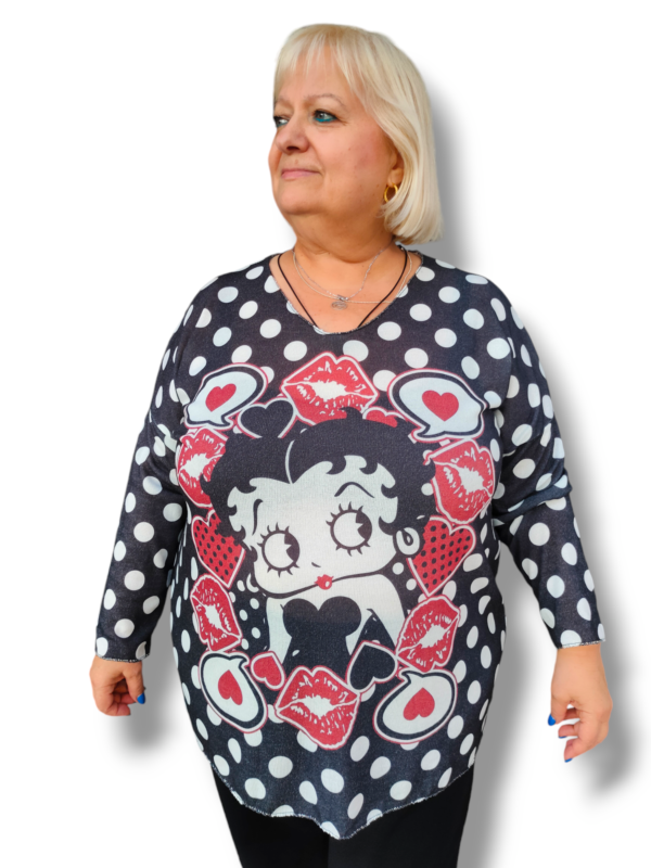 Jersey punto fino betty polka - Imagen 3