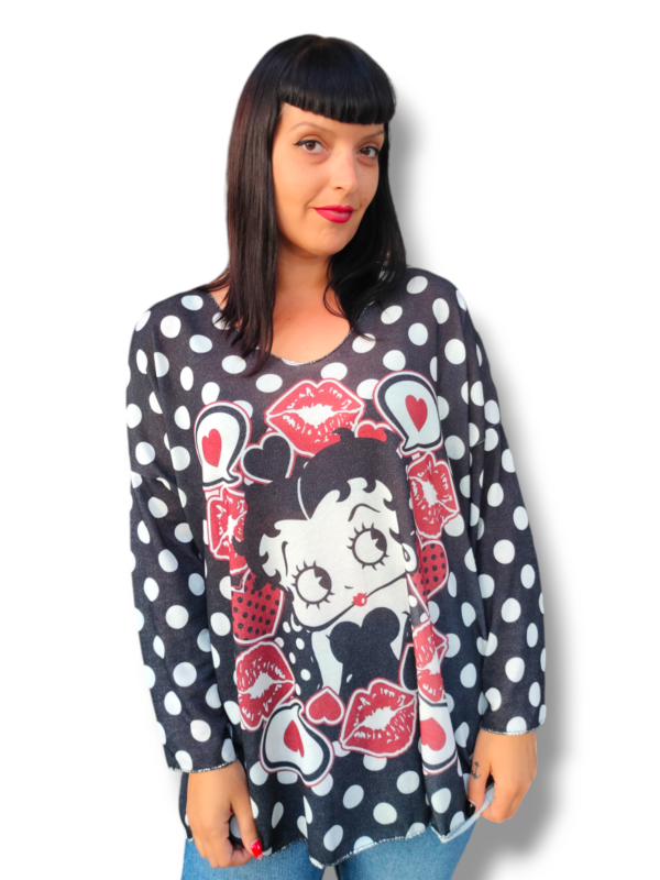 Jersey punto fino betty polka - Imagen 2