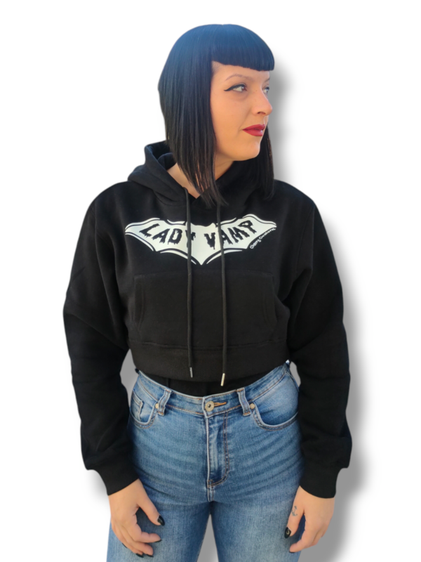 Sudadera corp lady vamp negro blanco - Imagen 4