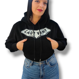 Sudadera corp lady vamp negro blanco