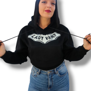 Sudadera corp lady vamp negro blanco